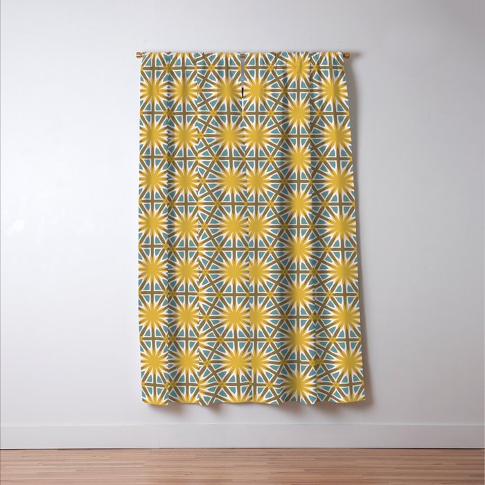 Golden Moroccan Sunburst Window Curtain Gallery Image 3