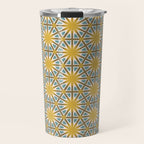 Golden Moroccan Sunburst Travel Mug Gallery Image 1