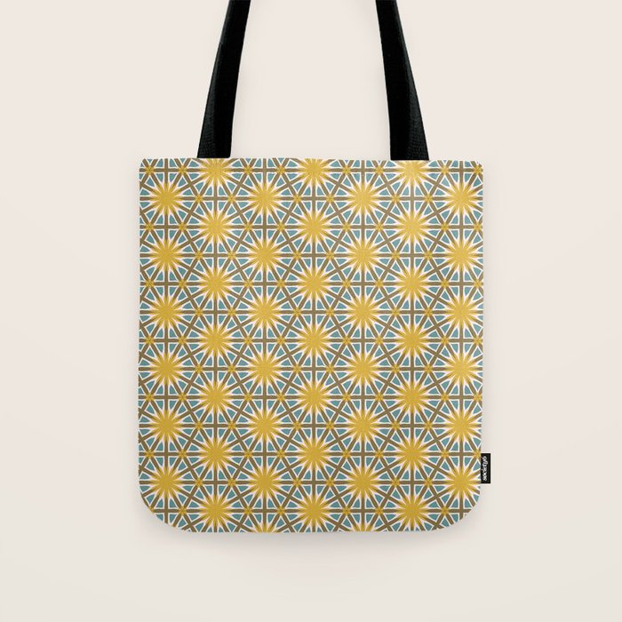 Golden Moroccan Sunburst Tote Bag Gallery Image 1