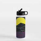 Outrun to the Sun / 80s Retro Water Bottle Gallery Image 1