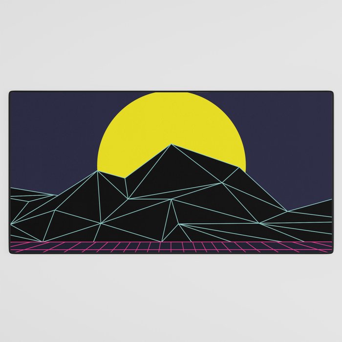 Outrun to the Sun / 80s Retro Desk Mat Gallery Image 3