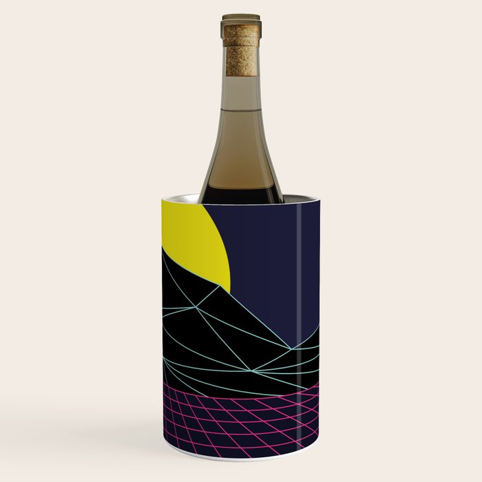 Outrun to the Sun / 80s Retro Wine Chiller Gallery Image 3