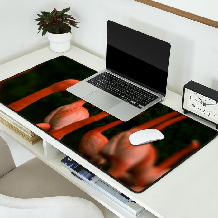 Chorus Line - Flamingo Art Desk Mat Gallery Image 2