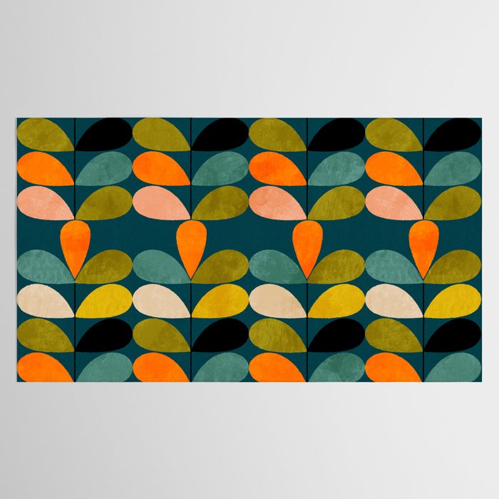 retro minimal floral Tablecloth Gallery Image 2