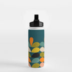 retro minimal floral Water Bottle Gallery Image 2