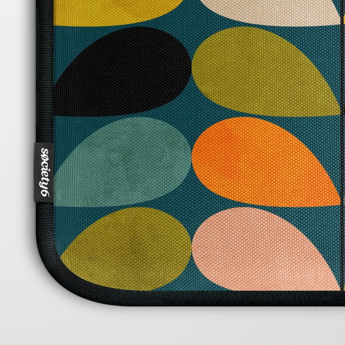 retro minimal floral Laptop Sleeve Gallery Image 3