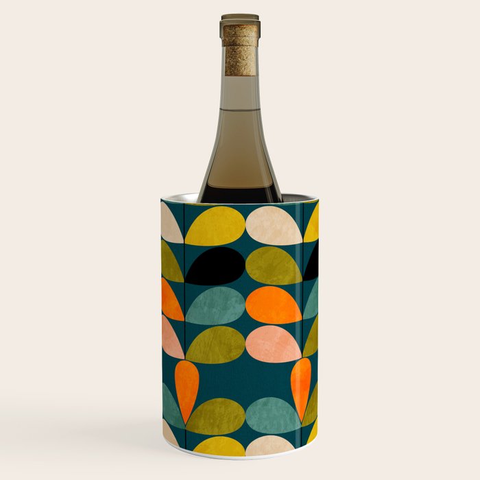 retro minimal floral Wine Chiller Gallery Image 3