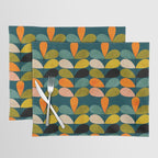 retro minimal floral Placemat Gallery Image 1