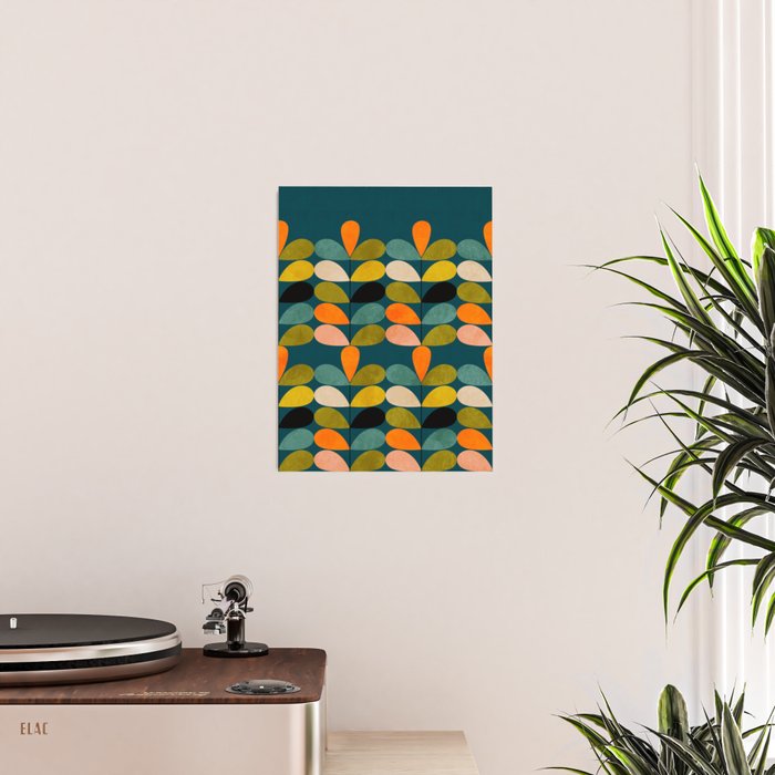 retro minimal floral Poster Gallery Image 2
