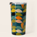 retro minimal floral Travel Mug Gallery Image 3