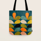 retro minimal floral Tote Bag Gallery Image 1