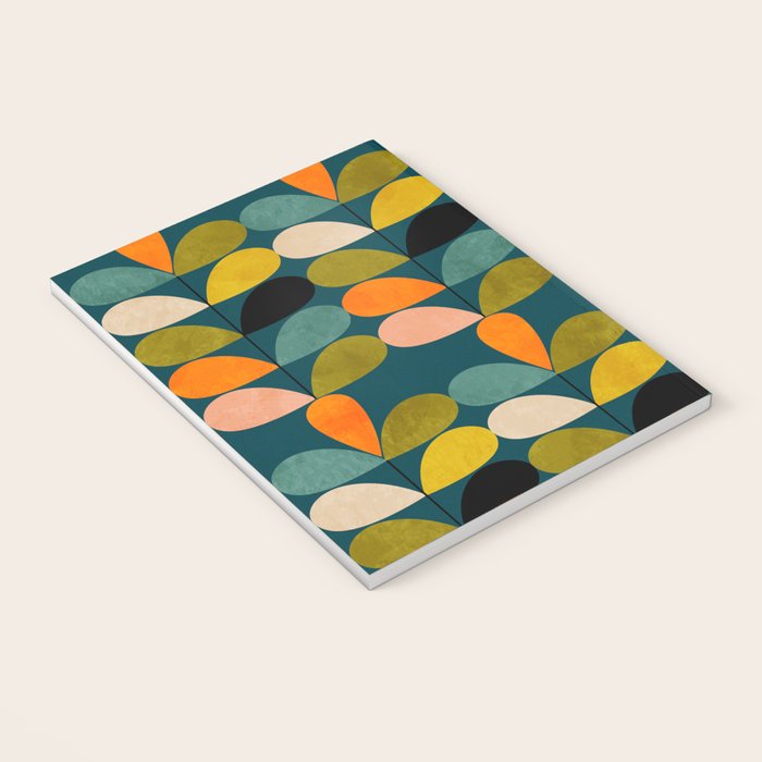 retro minimal floral Notebook Gallery Image 3