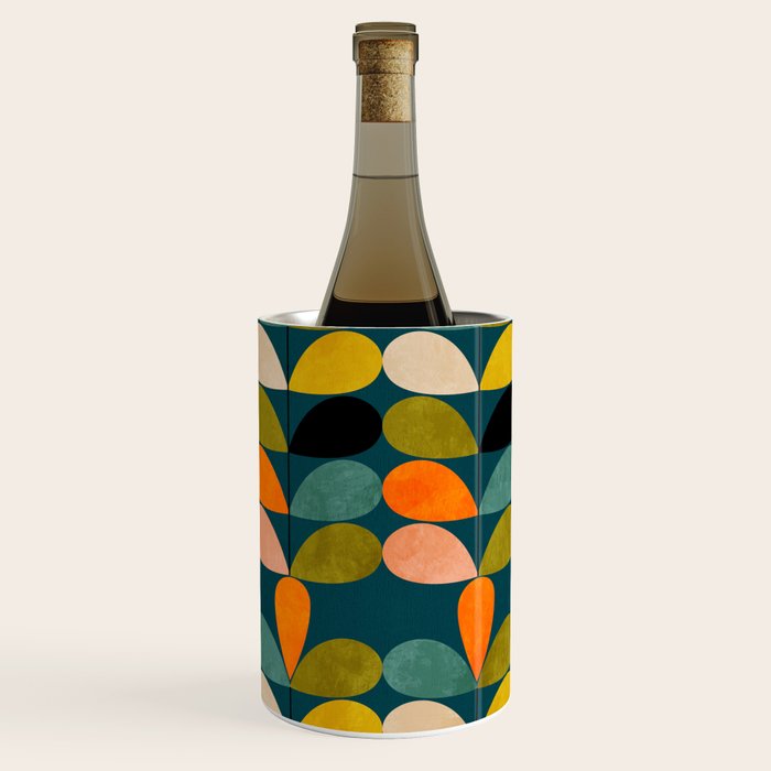 retro minimal floral Wine Chiller Gallery Image 1