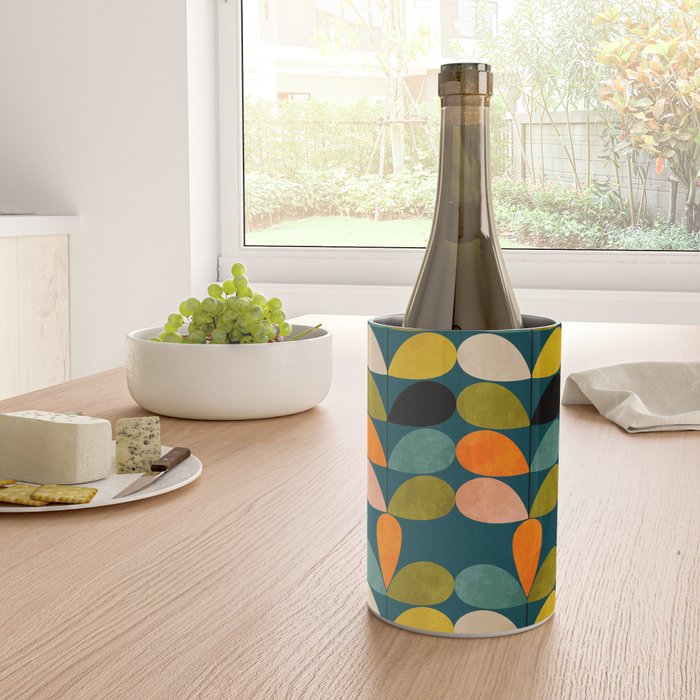 retro minimal floral Wine Chiller Gallery Image 4