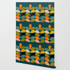 retro minimal floral Wallpaper Gallery Image 2