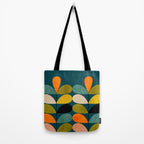 retro minimal floral Tote Bag Gallery Image 2