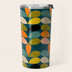 retro minimal floral Travel Mug Gallery Image 2