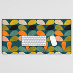 retro minimal floral Desk Mat Gallery Image 1