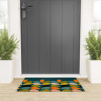 retro minimal floral Welcome Mat Gallery Image 3