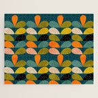 retro minimal floral Jigsaw Puzzle Gallery Image 1