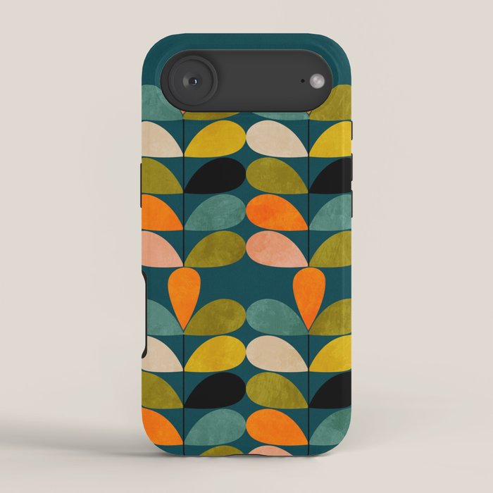 retro minimal floral iPhone Case Gallery Image 2