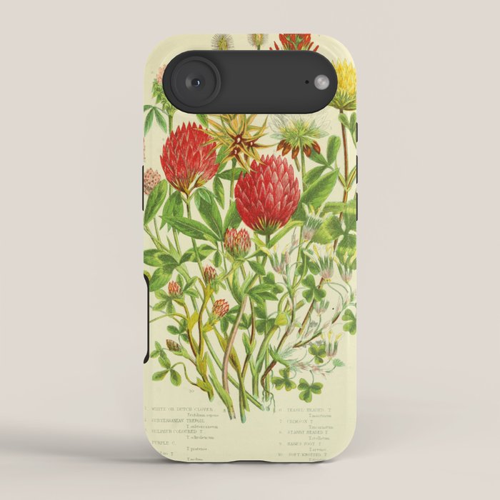 Clover by Anne Pratt, 1800s (benefitting The Nature Conservancy) iPhone Case Gallery Image 2