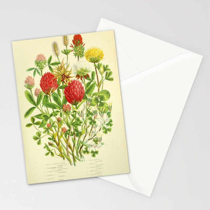 Clover by Anne Pratt, 1800s (benefitting The Nature Conservancy) Stationery Card Gallery Image 2