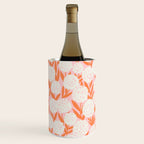 Blooming Abstract Cream and Orange Allium Flowers on Pastel Pink Wine Chiller Gallery Image 2