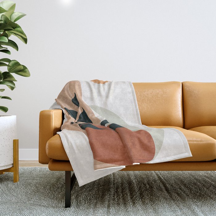 Soft Shapes II Throw Blanket Gallery Image 1