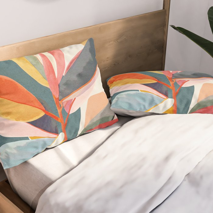 Colorful Branching Out 01 Pillow Sham Gallery Image 2