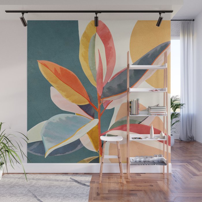 Colorful Branching Out 01 Wall Mural Gallery Image 1