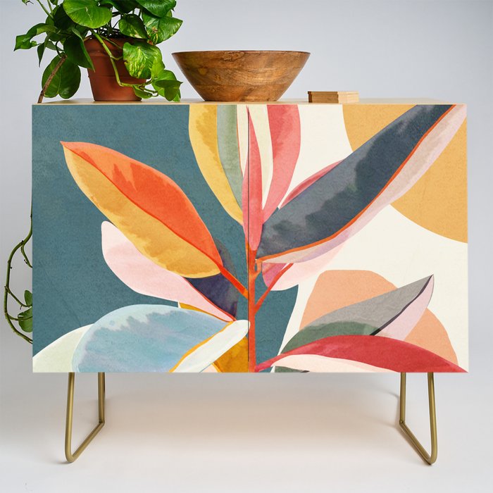Colorful Branching Out 01 Credenza Gallery Image 1