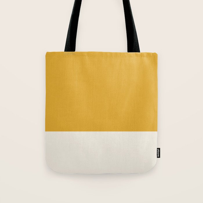 Dual (Yellow Cream) Tote Bag Gallery Image 1