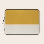 Dual (Yellow Cream) Laptop Sleeve Gallery Image 1