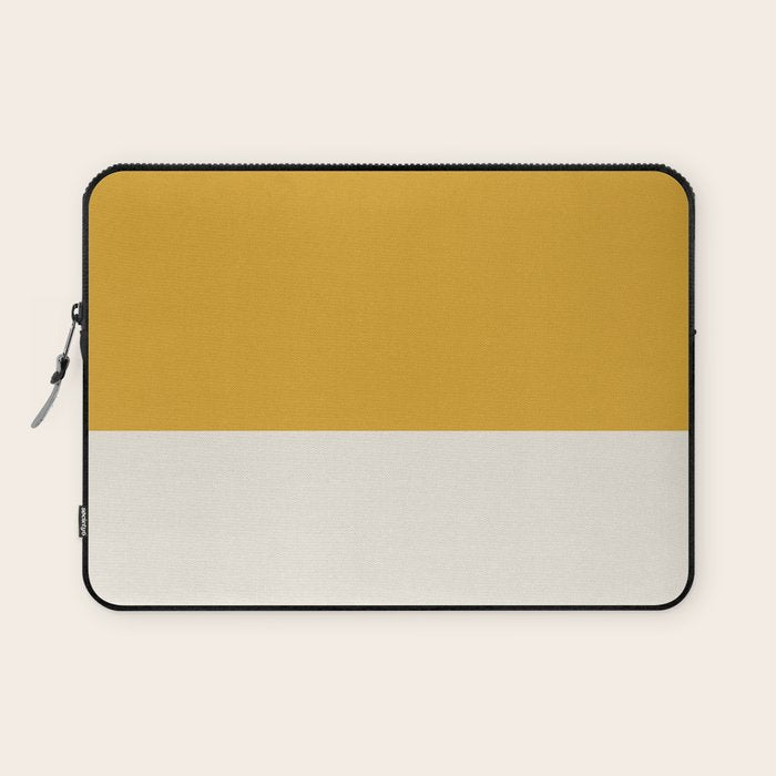 Dual (Yellow Cream) Laptop Sleeve Gallery Image 1