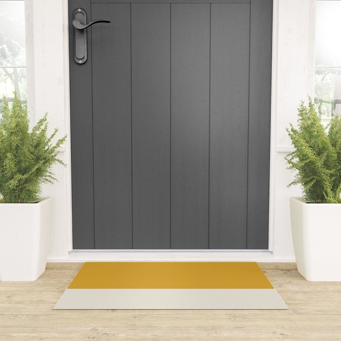 Dual (Yellow Cream) Welcome Mat Gallery Image 3
