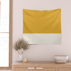 Dual (Yellow Cream) Wall Tapestry Gallery Image 2