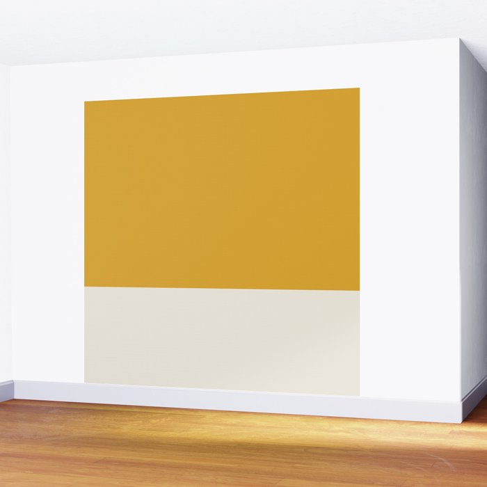 Dual (Yellow Cream) Wall Mural Gallery Image 2