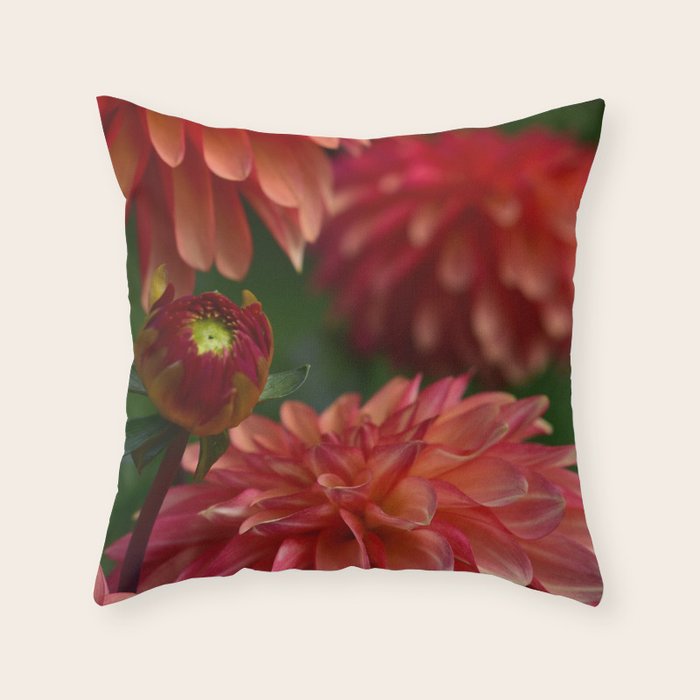 Dahlia 3 Throw Pillow Gallery Image 1
