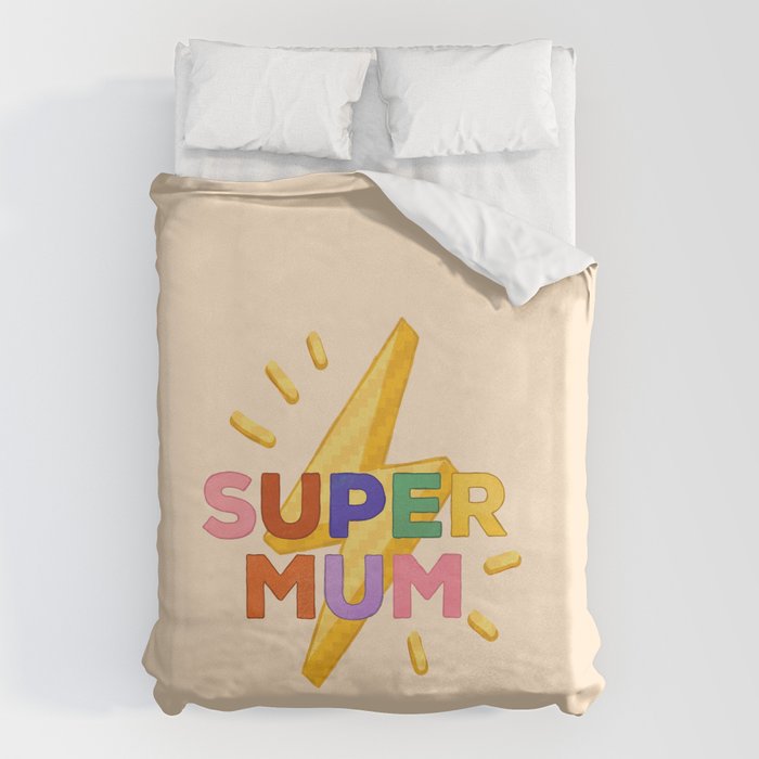Retro Super Mum  Duvet Cover Gallery Image 6