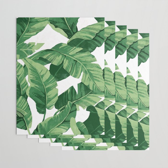 Tropical banana leaves IV Wrapping Paper Gallery Image 3