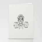 Poodle Lift Stationery Card Gallery Image 2