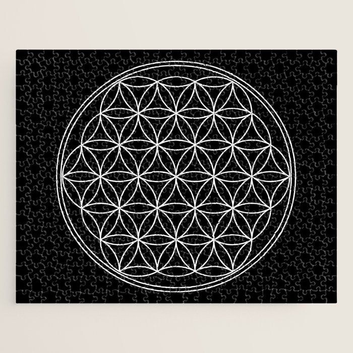 Flower of life on black Jigsaw Puzzle Gallery Image 1