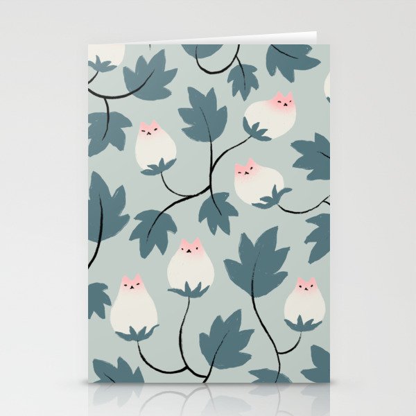 Cat and Plant 77 Stationery Card Gallery Image 1