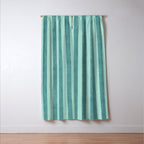 STRIPES - 004 - teal Window Curtain Gallery Image 3