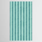 STRIPES - 004 - teal Tablecloth Gallery Image 2