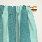 STRIPES - 004 - teal Window Curtain Gallery Image 2
