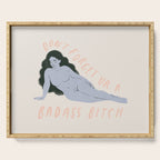 badass bitch Serving Tray Gallery Image 1