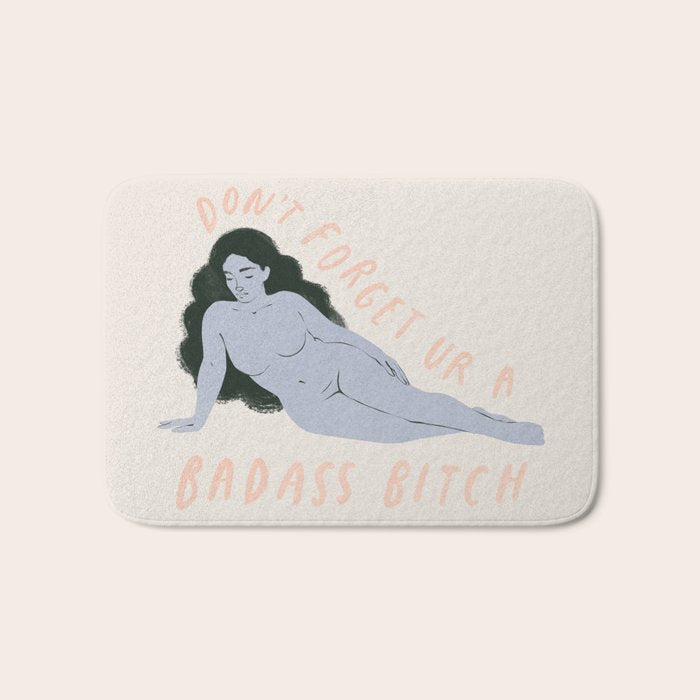 badass bitch Bath Mat Gallery Image 1