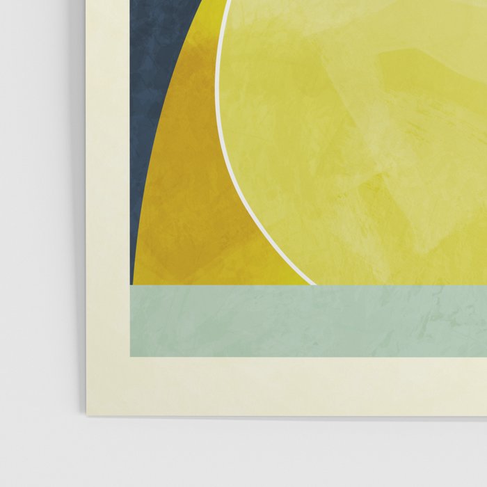 sun & moon abstract geometric shapes Poster Gallery Image 3